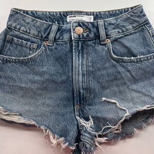 Garage Blue Jean Shorts cheeky Festival